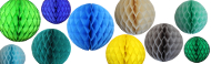Honeycomb Balls Solid Colors